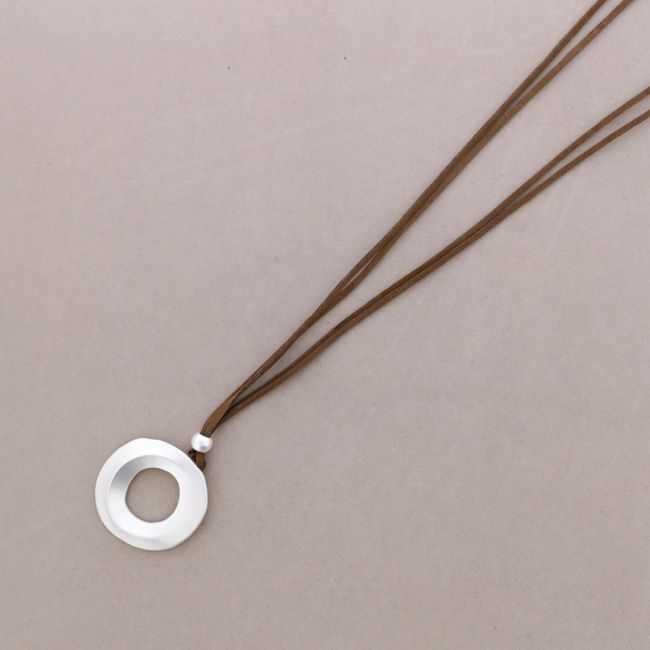 COLLAR LARGO ANTELINA COLGANTE ANILLA ANCHA