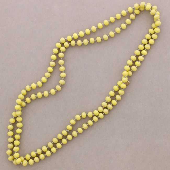 LONG NECKLACE WITH FACET BEADS1.2M*8MM