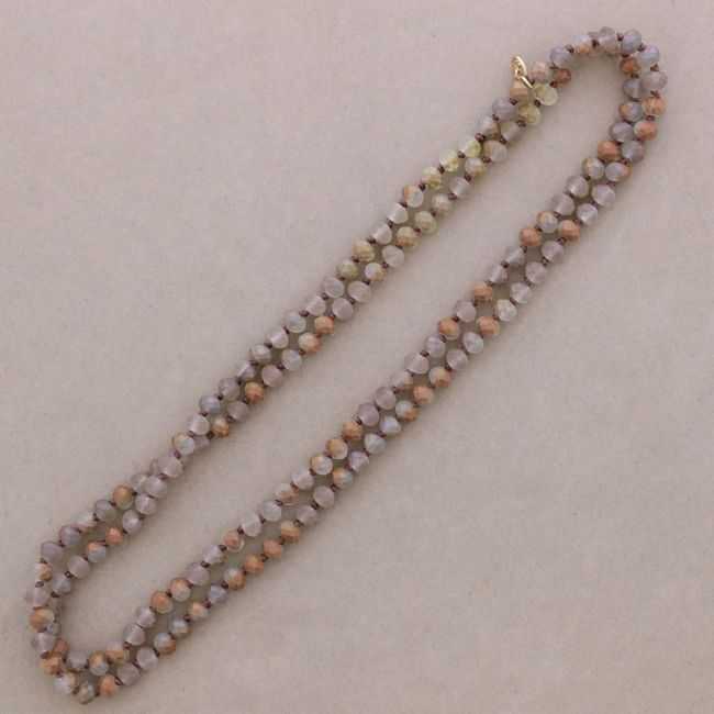 COLLAR LARGO CUENTAS FACETA1.2M*8MM