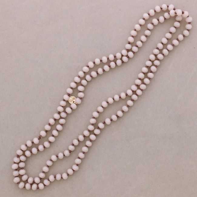 COLLAR LARGO CUENTAS FACETA1.2M*8MM