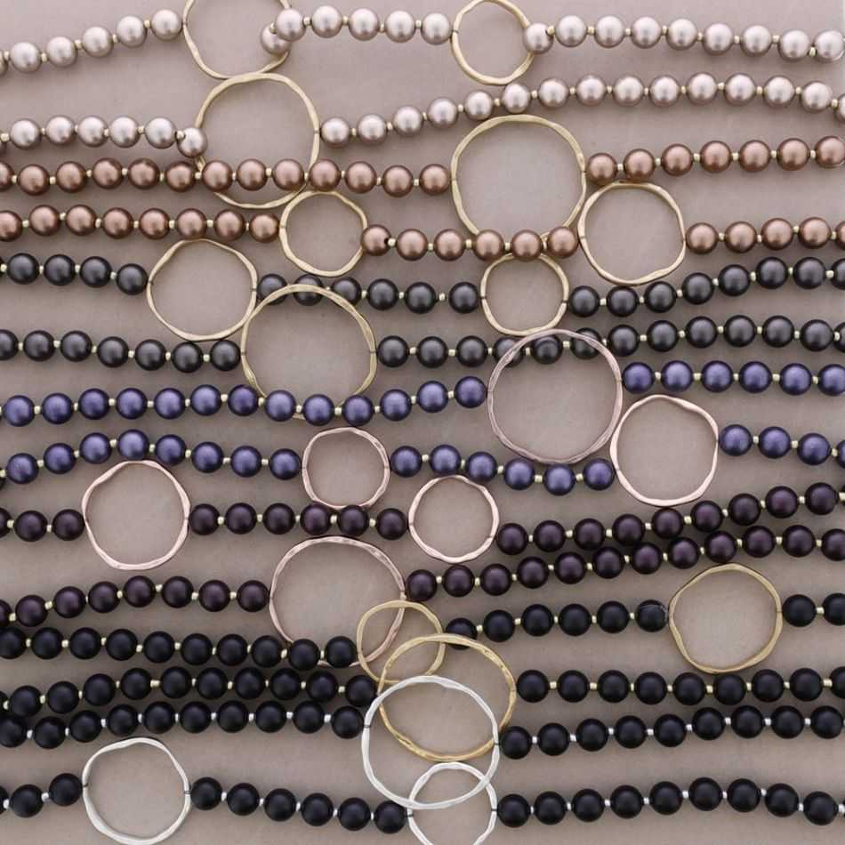 COLLAR LARGO BOLAS ESLABONES METAL