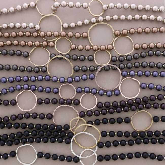 COLLAR LARGO BOLAS ESLABONES METAL