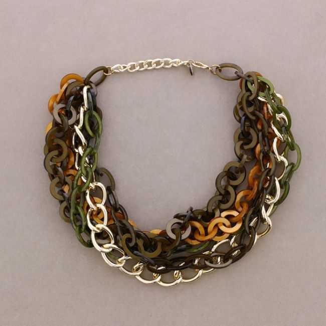 MULTI LINK SHORT NECKLACE