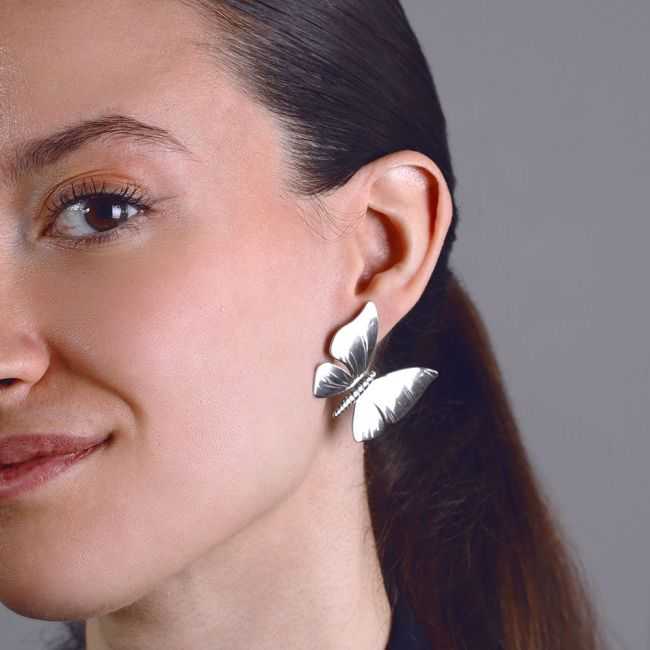 BUTTERFLY STEEL EARRINGS