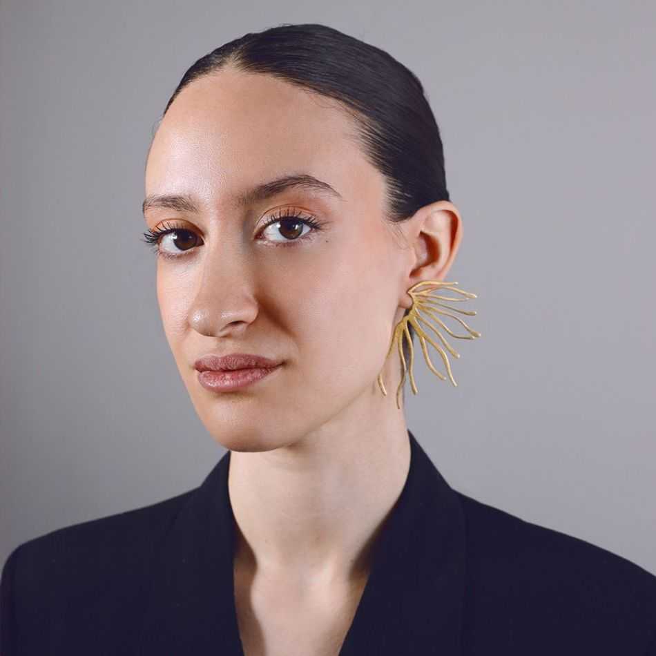 CORAL STEEL EARRINGS