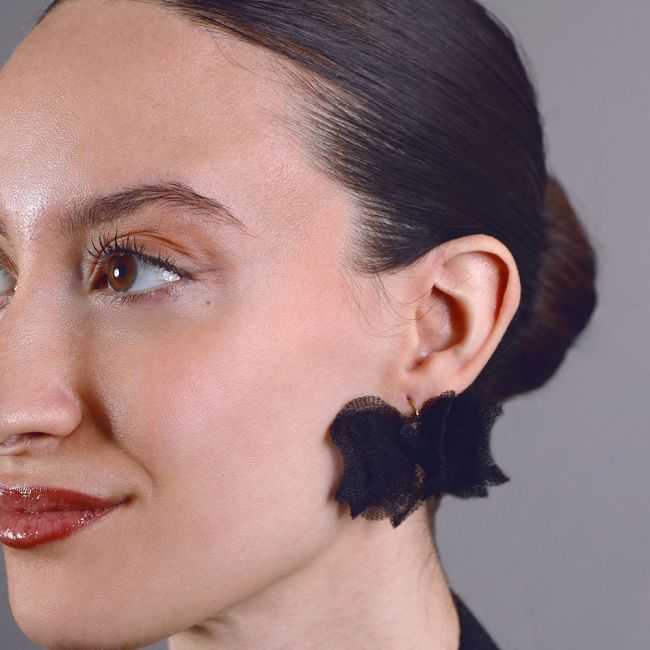 PENDIENTES FLOR MALLA