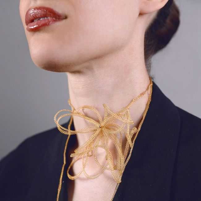 CHOKER FLOR MALLA