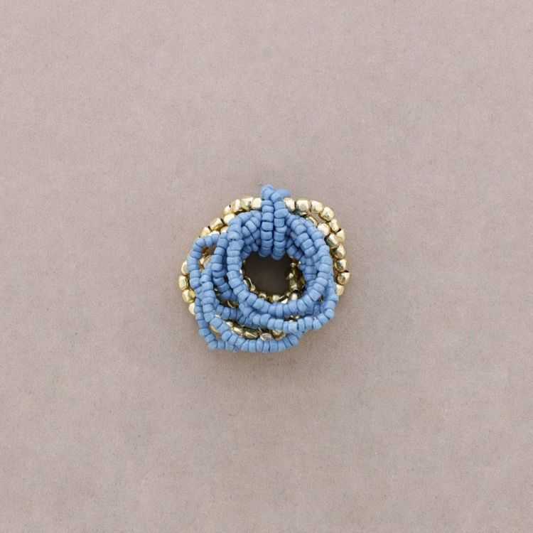 ANILLO ELASTICO MULTI TIRAS ABALORIOS