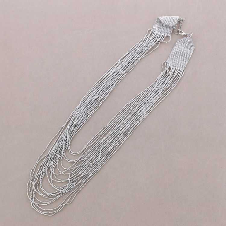 LONG MULTI-ROW BEADED NECKLACE 2