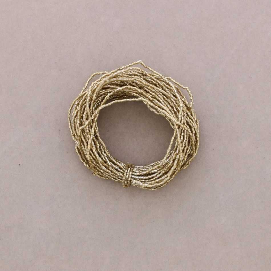 MULTI-STRAP BEADED ELASTIC BRACELET