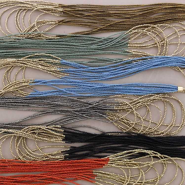 LONG MULTI-ROW BEADED NECKLACE 2