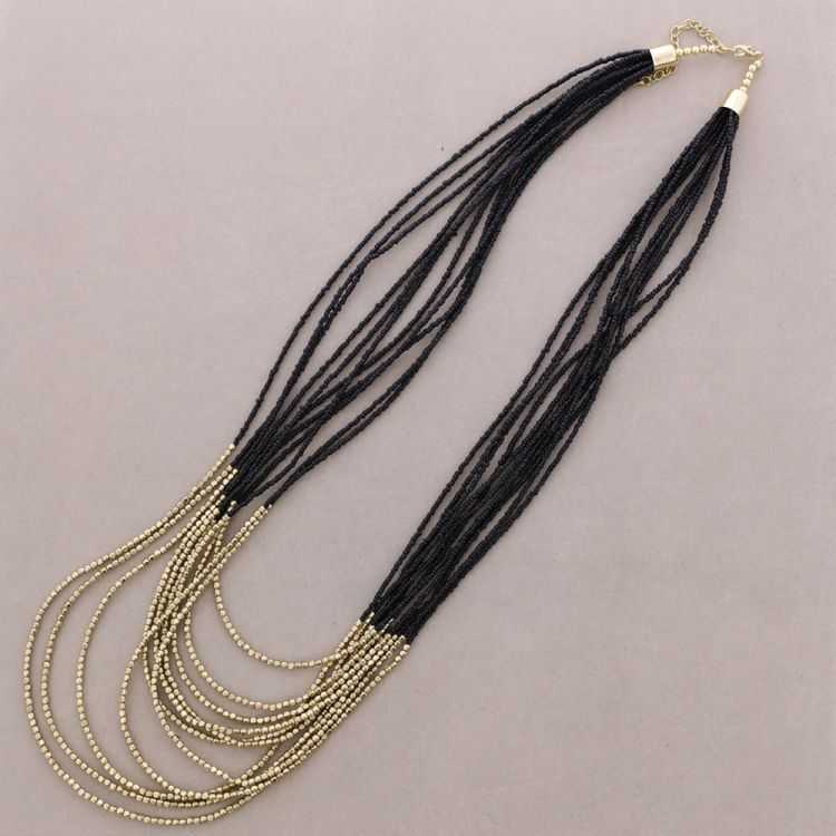 LONG MULTI-ROW BEADED NECKLACE 2
