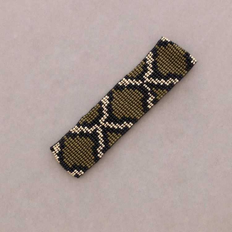 ETHNIC MACRAME BRACELET WITH ANIMAL PRINT AND BEADS 2