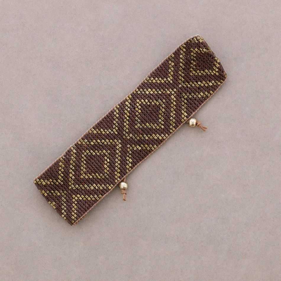 ETHNIC MACRAME BEAD BRACELET