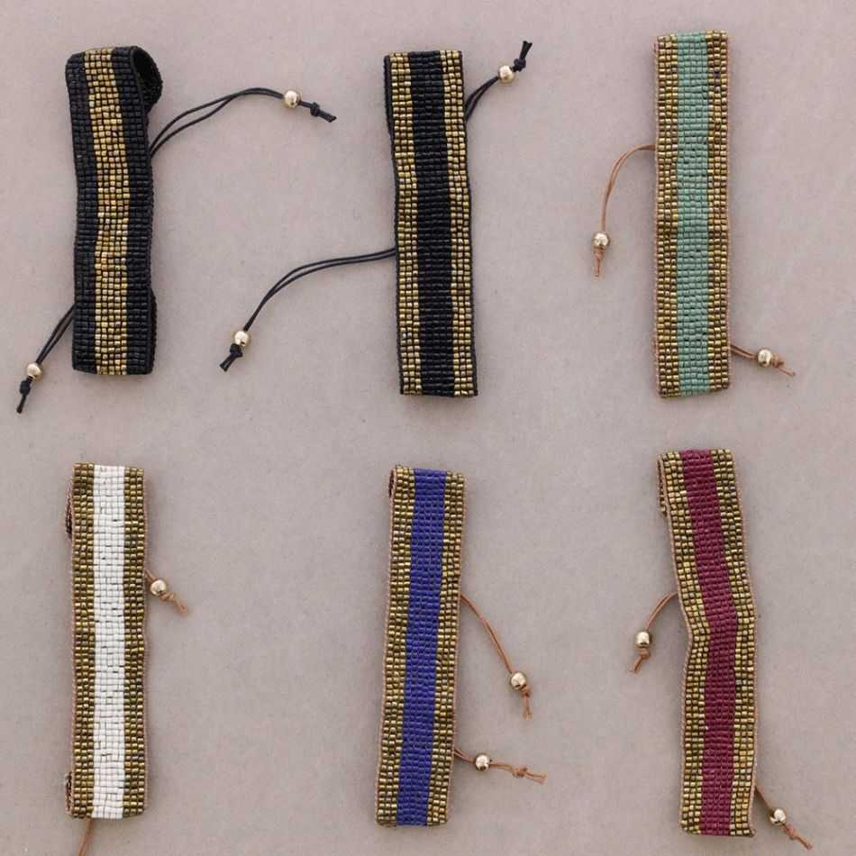 ETHNIC MACRAME BEAD BRACELET