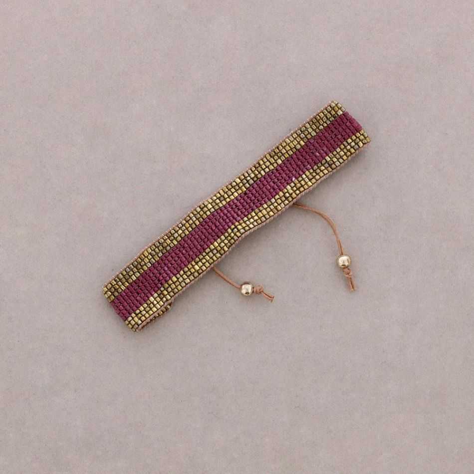 ETHNIC MACRAME BEAD BRACELET