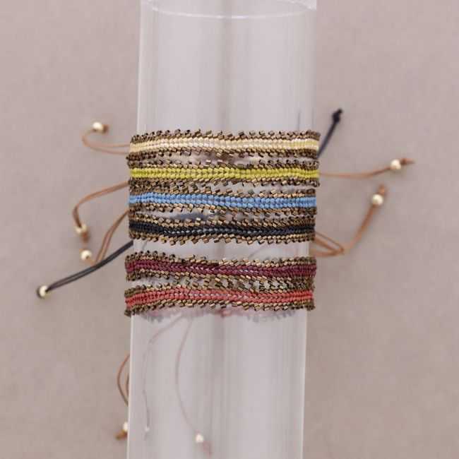 ETHNIC MACRAME BEAD BRACELET