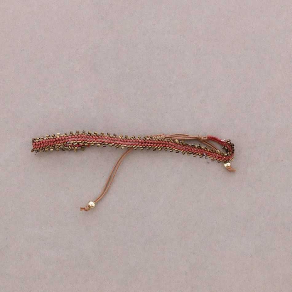 ETHNIC MACRAME BEAD BRACELET