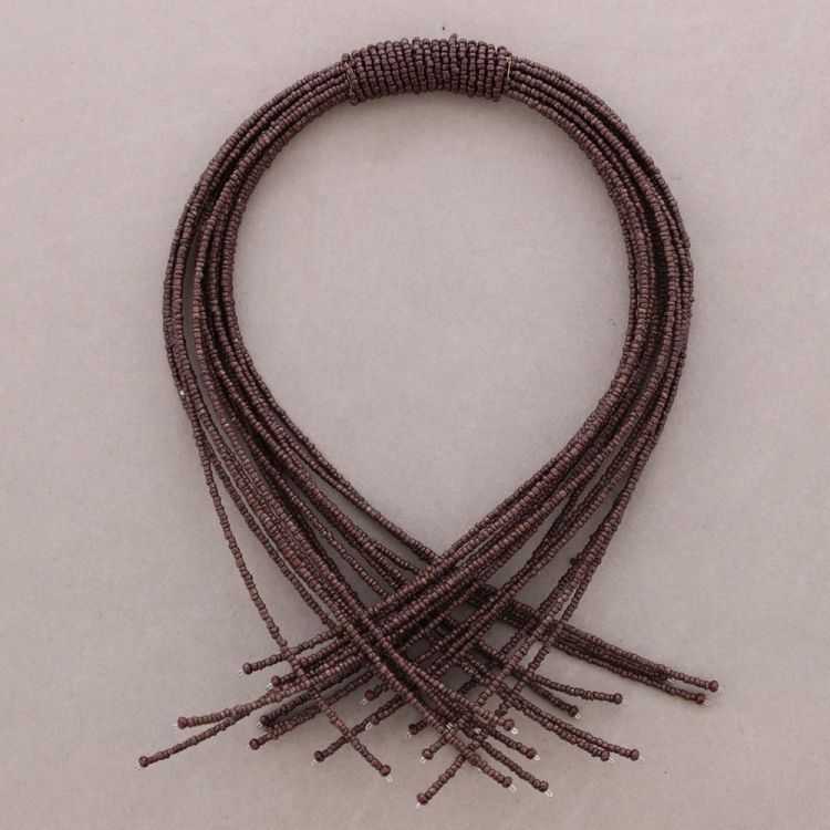 MULTI-STRAND BEAD CHOKER
