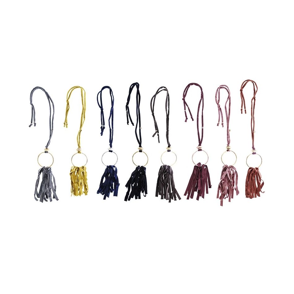 COLLAR LARGO TERCIOPELO FLECO