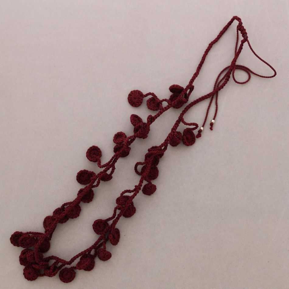 COLLAR LARGO COLGANTES GANCHILLO