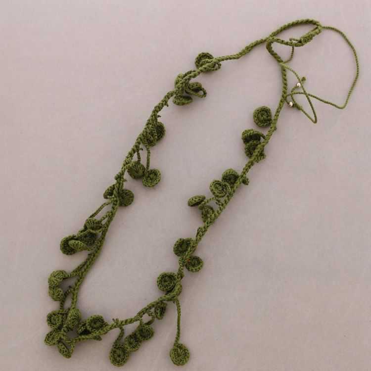 LONG CROCHET PENDANT NECKLACE 2