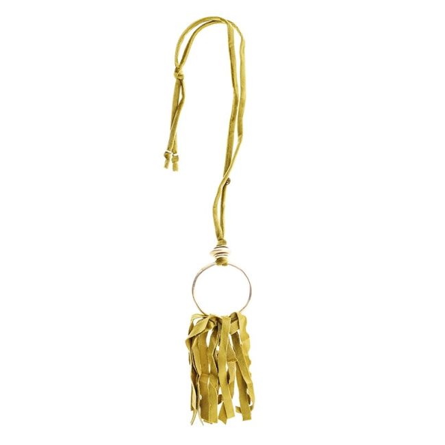 COLLAR LARGO TERCIOPELO FLECO