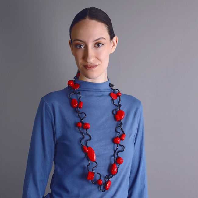 COLLAR LARGO TUBOS SILICONA FORMAS IRREGULARES RESINA