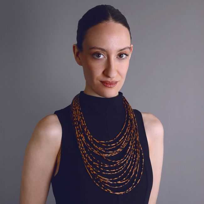 PRINTED MULTI-STRAP NECKLACE