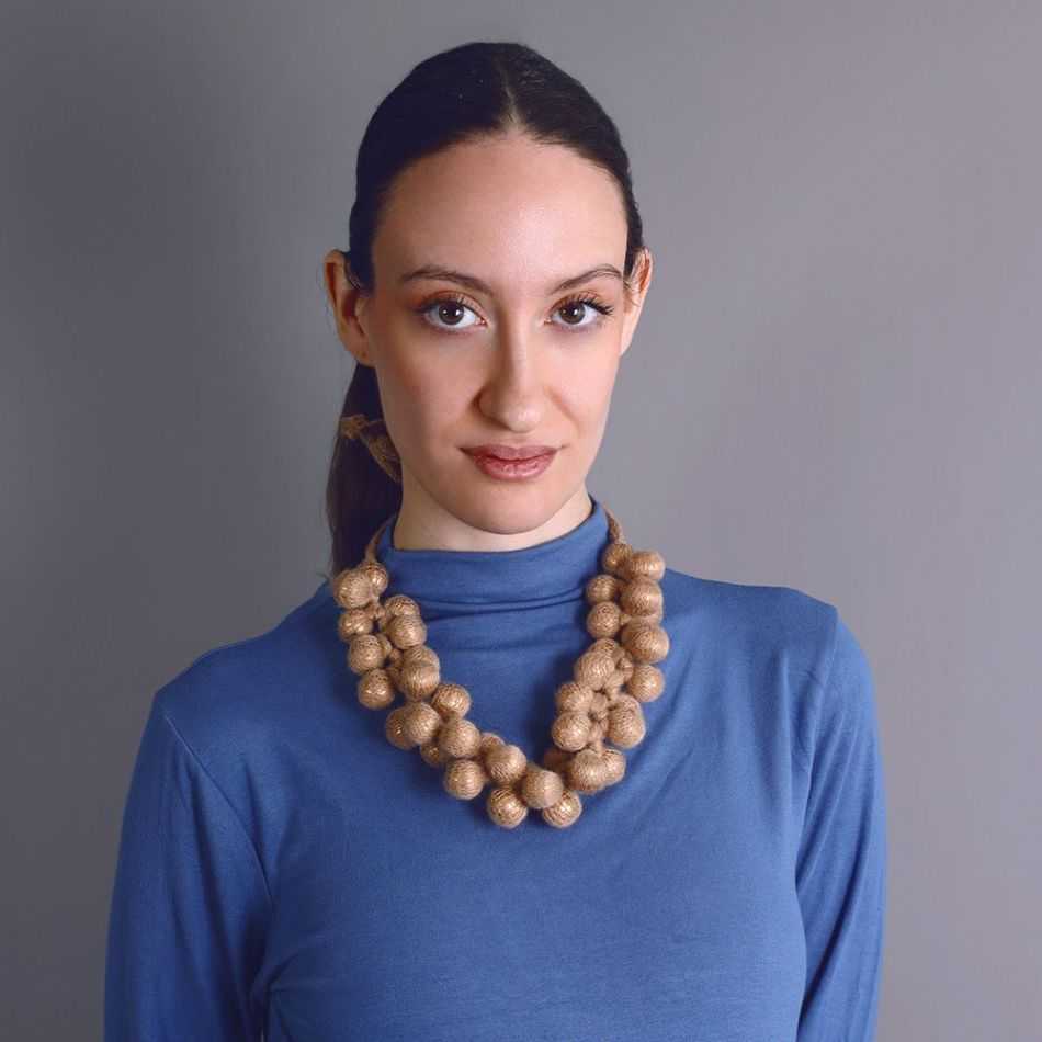 WOOL BEAD CHOKER