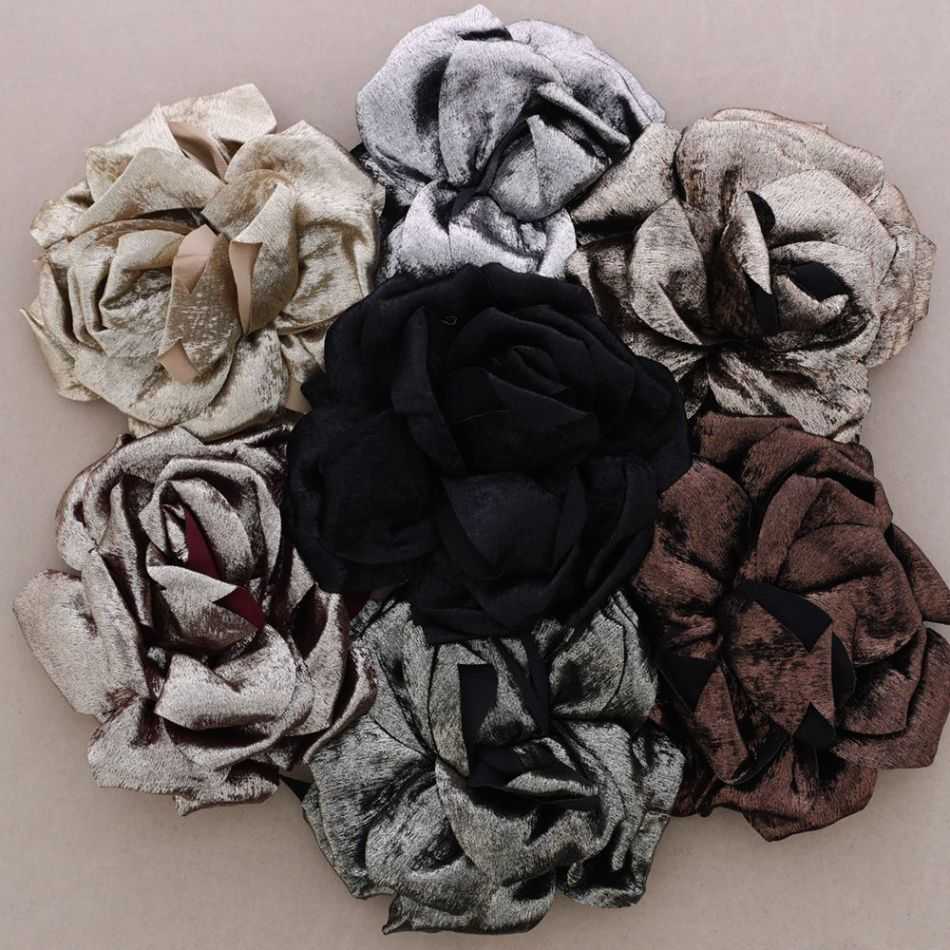 BROCHE FLOR TELA 15CM