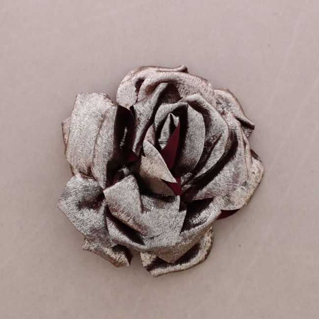 BROCHE FLOR TELA 15CM