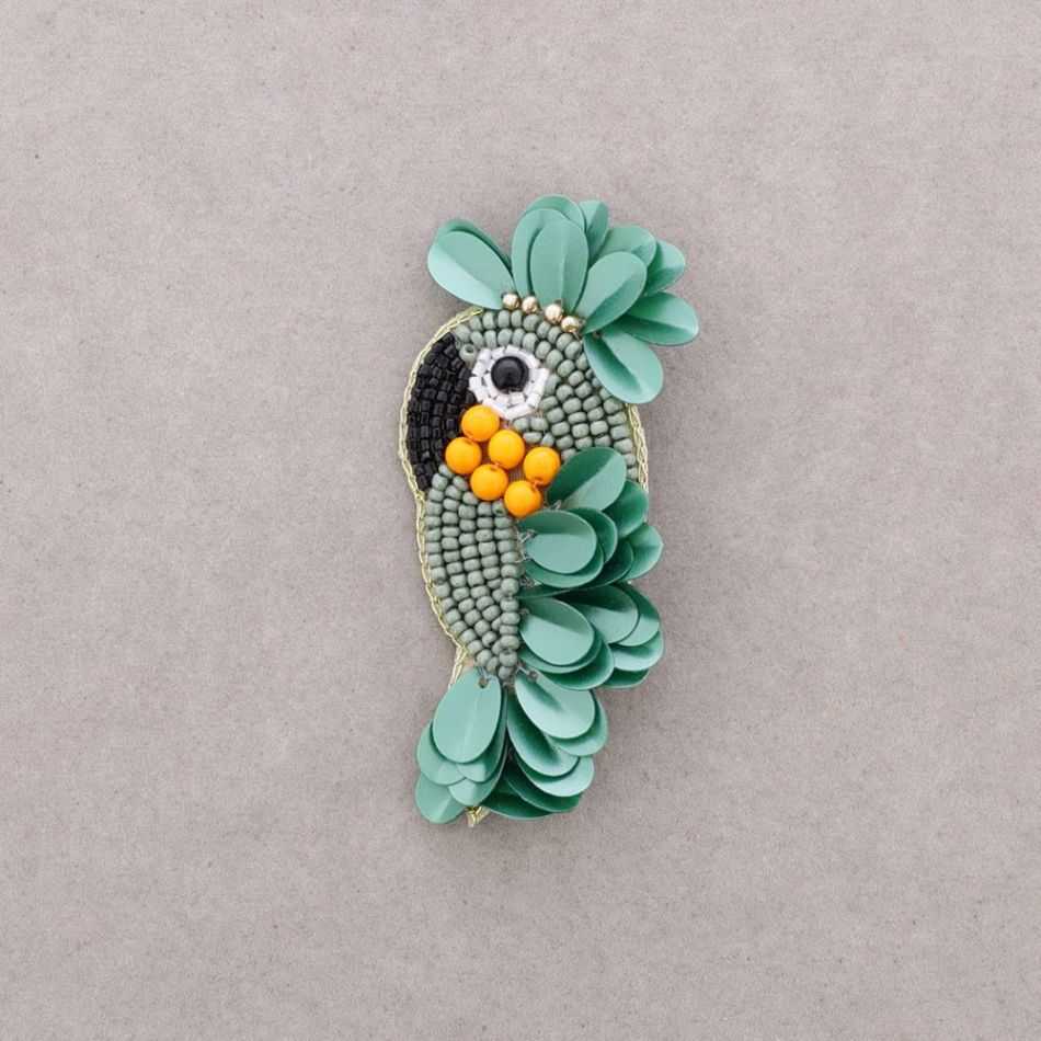 BROCHE PÁJARO LENTEJUELAS