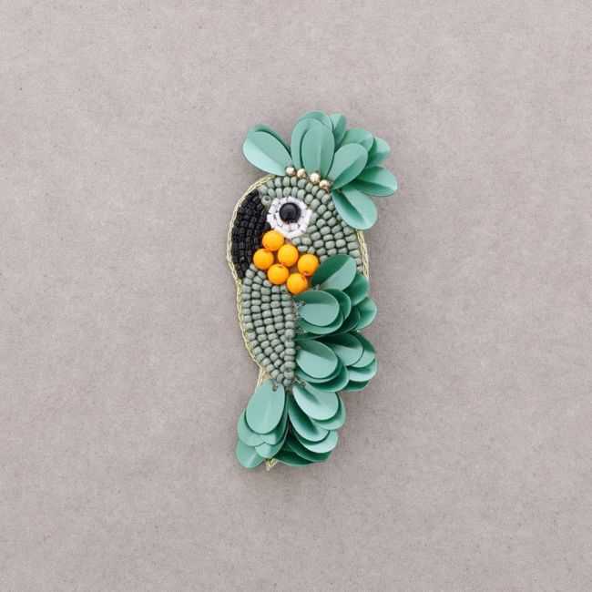 BROCHE PÁJARO LENTEJUELAS