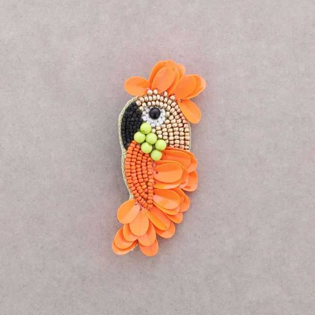 BROCHE PÁJARO LENTEJUELAS