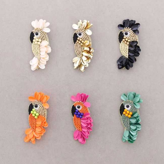 BROCHE PÁJARO LENTEJUELAS