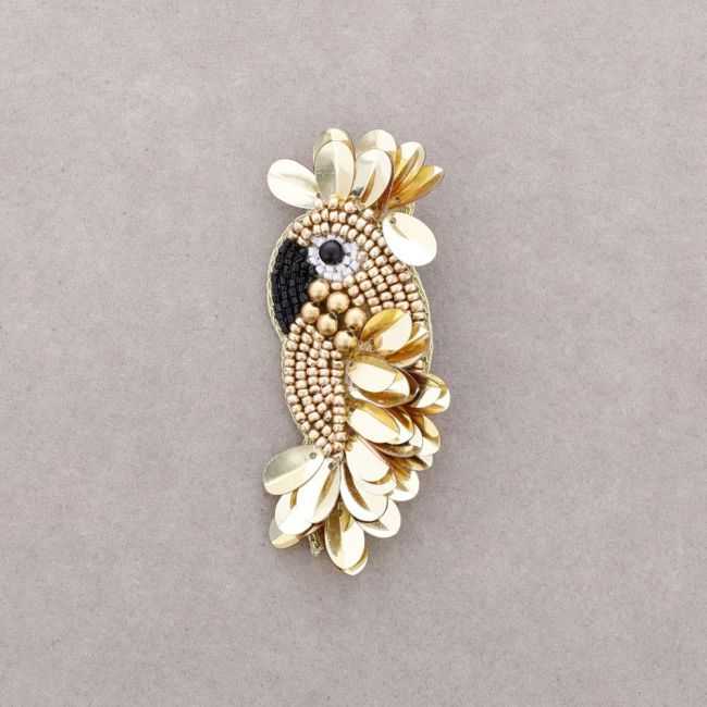 BROCHE PÁJARO LENTEJUELAS