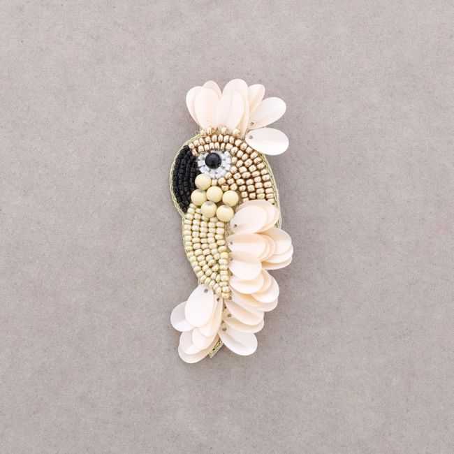 BROCHE PÁJARO LENTEJUELAS