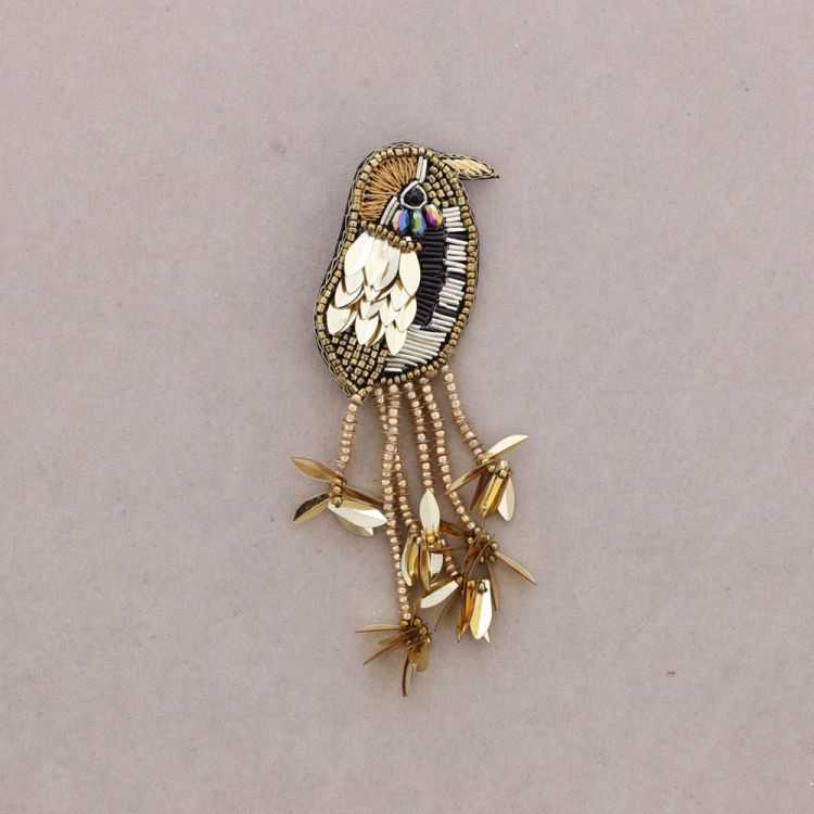 BIRD SEQUIN BROOCH 2