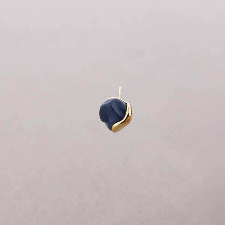 STEEL EARRINGS WITH RESIN SHAPE