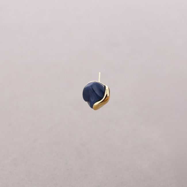 STEEL EARRINGS WITH RESIN SHAPE