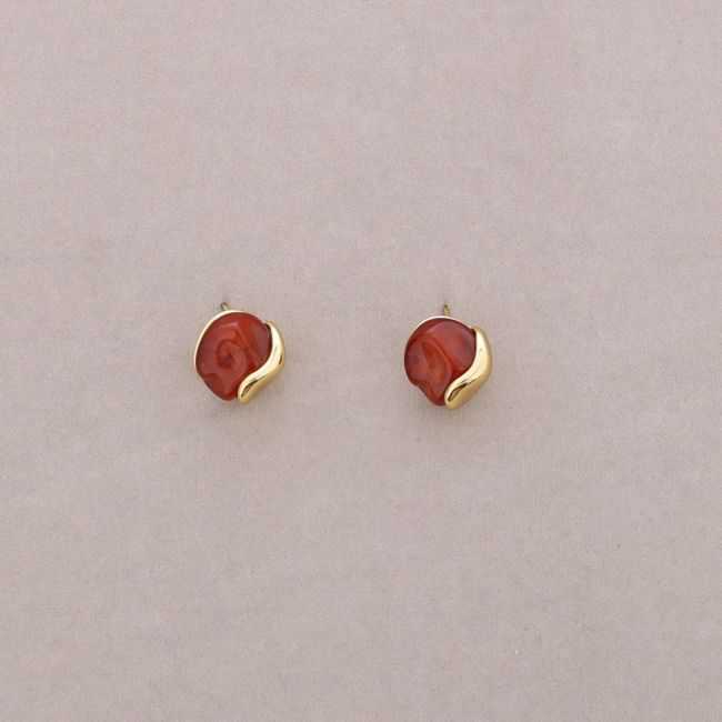 PENDIENTES ACERO FORMA RESINA