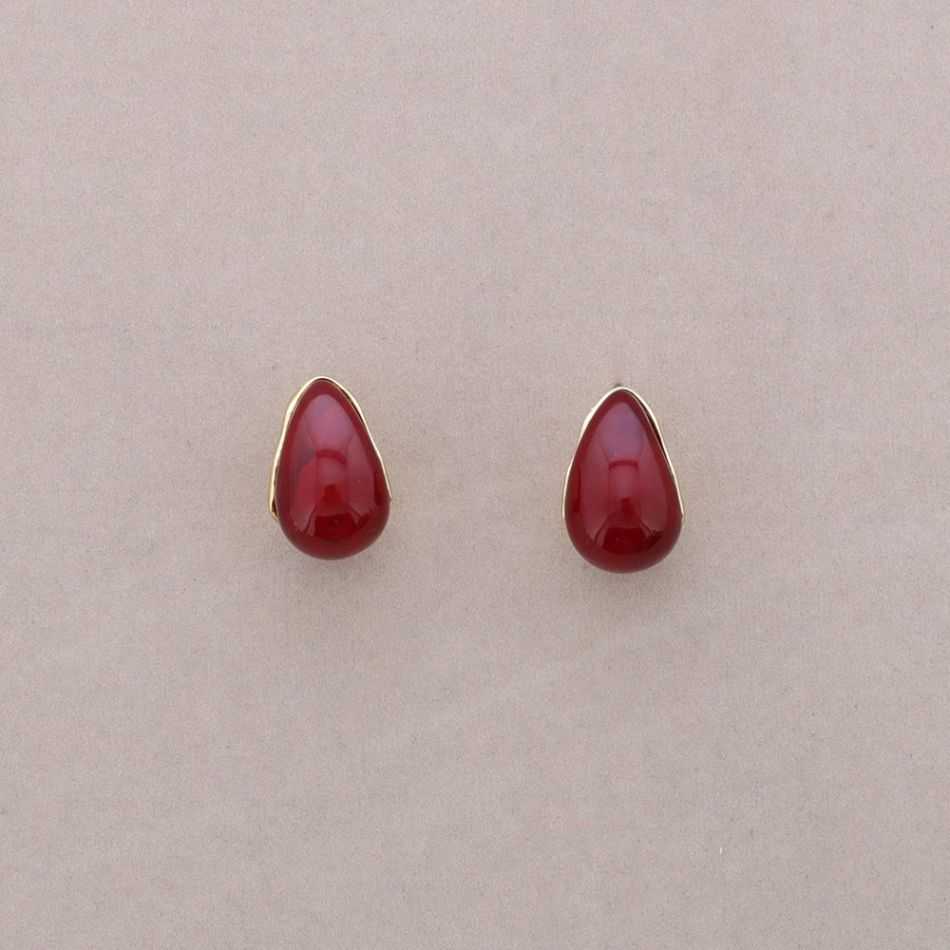 STEEL DROP RESIN EARRINGS