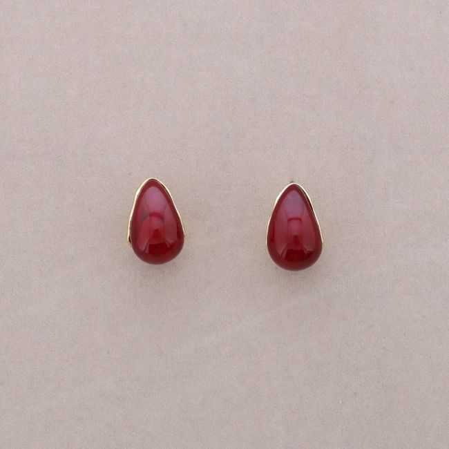 STEEL DROP RESIN EARRINGS