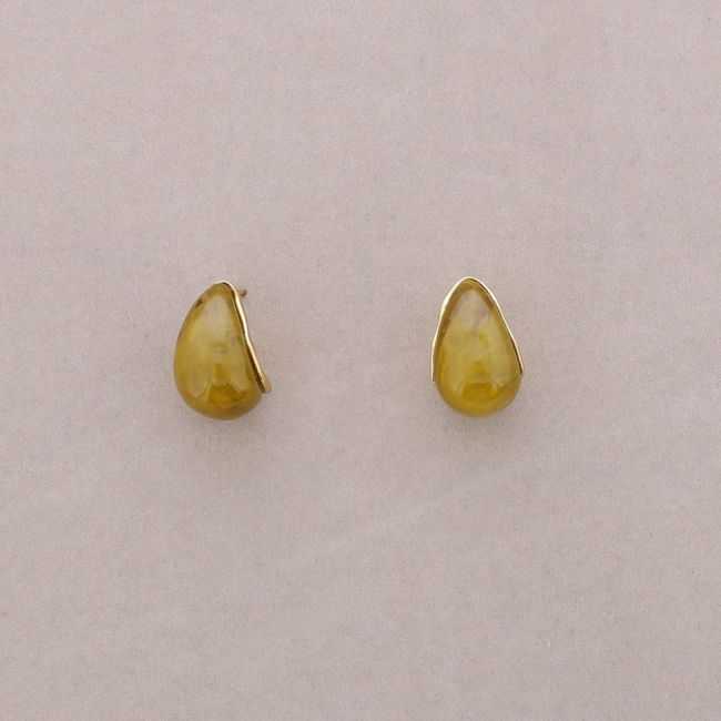 STEEL DROP RESIN EARRINGS