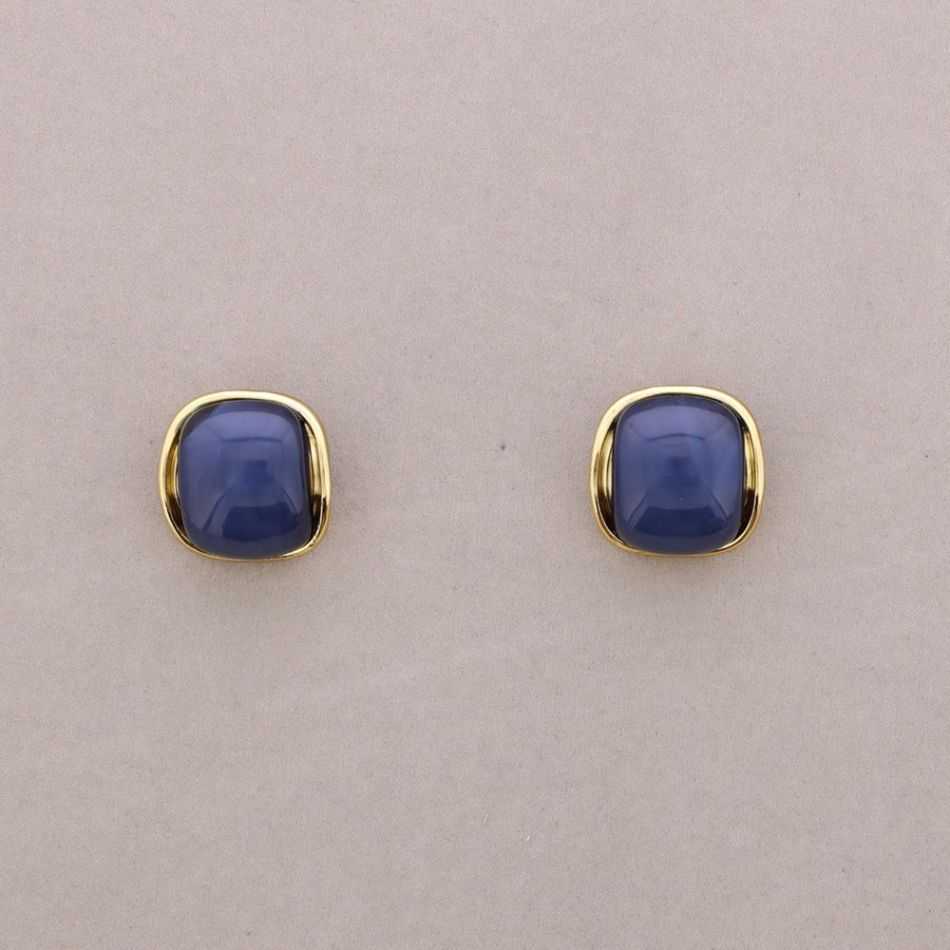 SQUARE STEEL RESIN EARRINGS