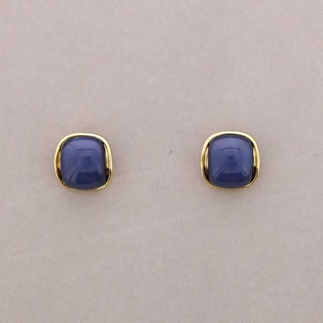 SQUARE STEEL RESIN EARRINGS