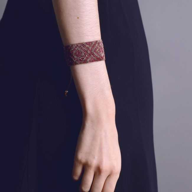 ETHNIC MACRAME BEAD BRACELET