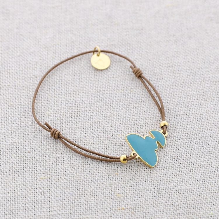 PULSERA ELÁSTICA ACERO MENINA ESMALTE
