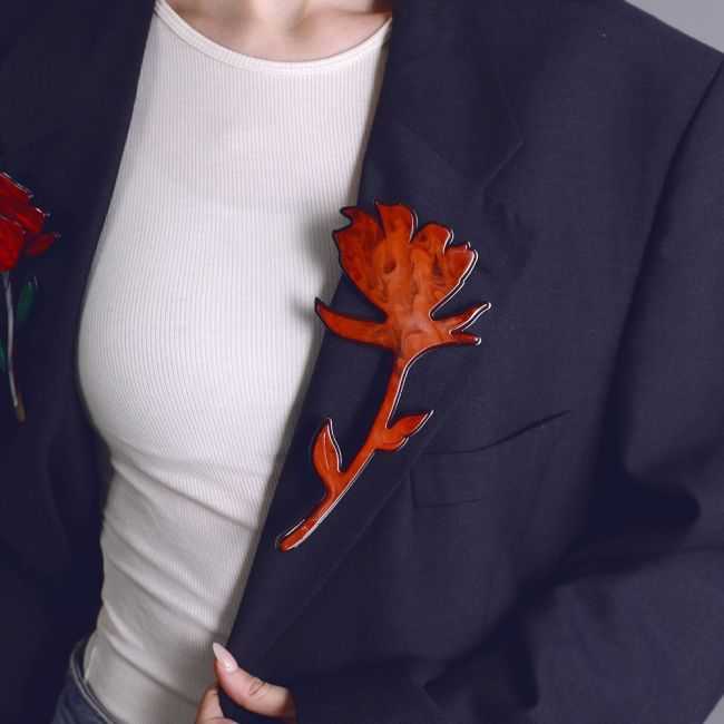 BROCHE FLOR XL RESINA